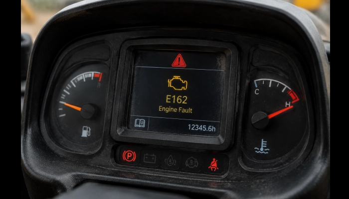JCB 3CX 4CX 9-pin diagnostic port location under seat