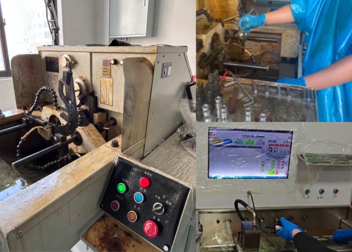 Factory workshop for hydraulic solenoid valve, construction machinery spare parts manufacturing